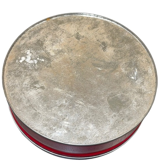 Vintage Red Victorian Royalty Palanquin Design Tin Decorative Container GUC - Picture 6 of 13